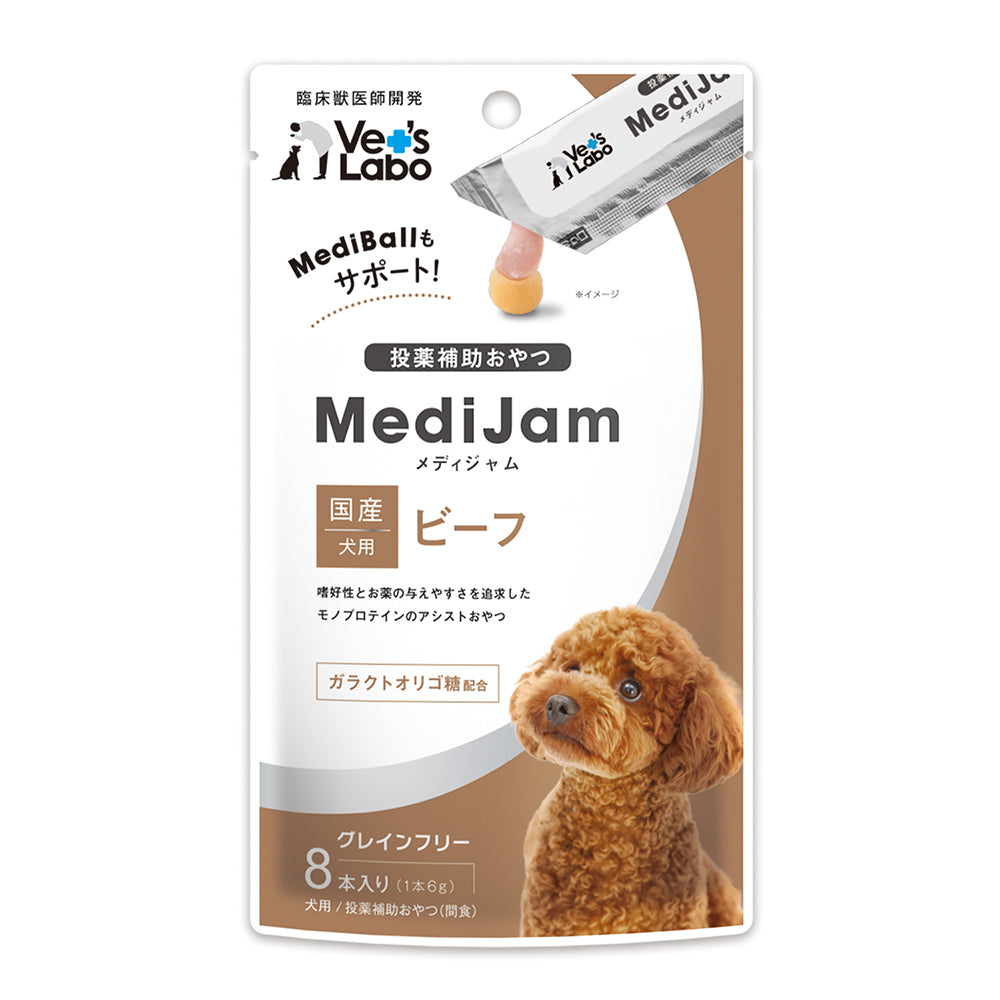 犬専用品メ ジャパンペットコミュニケーションズ 犬用 メディジャム ビーフ 6g×8本
