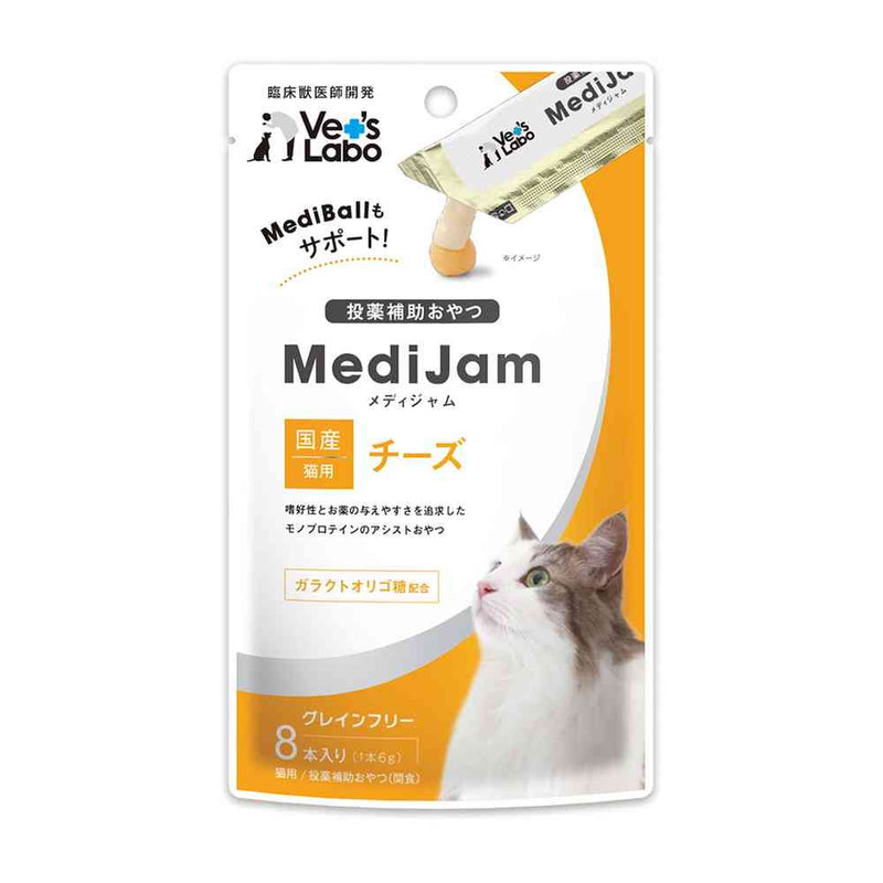 ジャパンペットコミュニケーションズ 猫用 メディジャム チーズ 6g×8本