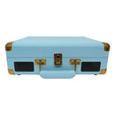 レコードプレーヤー ライトブルー TE-1907-LB メーカー直送 ▼返品・キャンセル不可【他商品との同時購入不可】