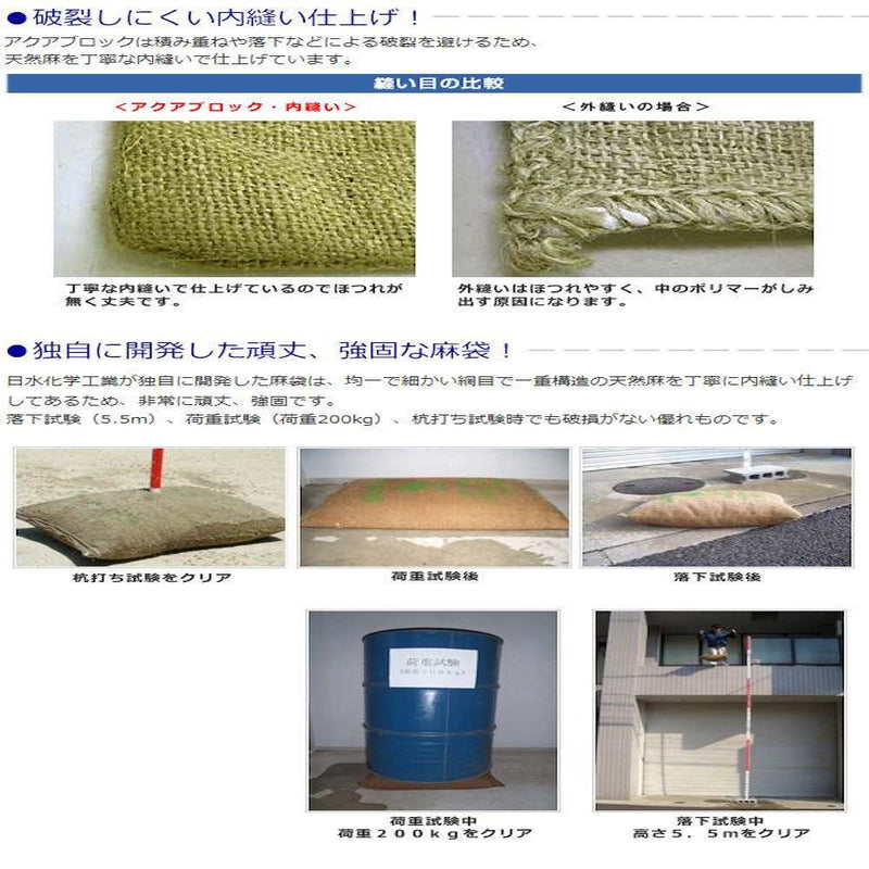 「アクアブロック」  再利用可能版(真水対応) ND-20 メーカー直送 ▼返品・キャンセル不可【他商品との同時購入不可】