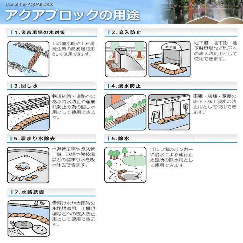 「アクアブロック」  再利用可能版(真水対応) ND-20 メーカー直送 ▼返品・キャンセル不可【他商品との同時購入不可】
