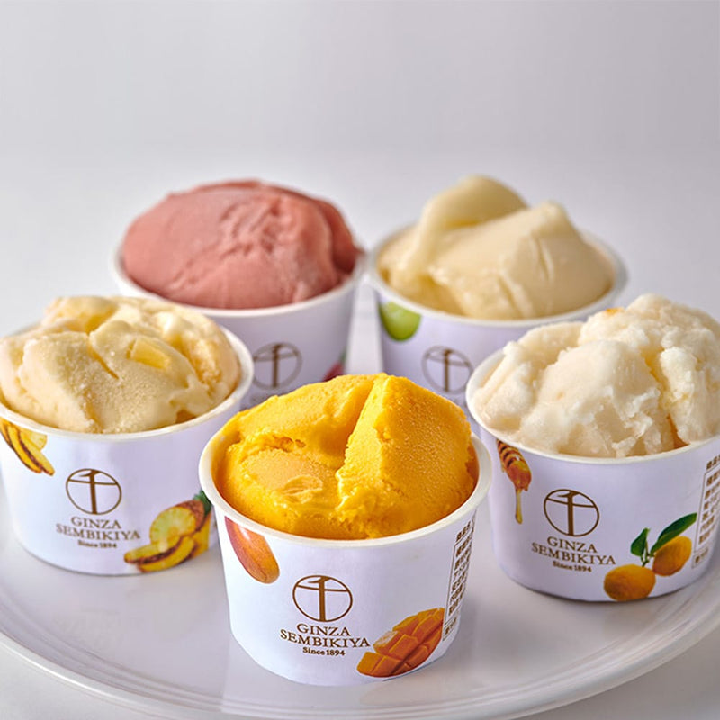 ◆銀座千疋屋 銀座プレミアムソルベ×1箱 ◇メーカー直送▼返品・キャンセル不可【他商品との同時購入不可】