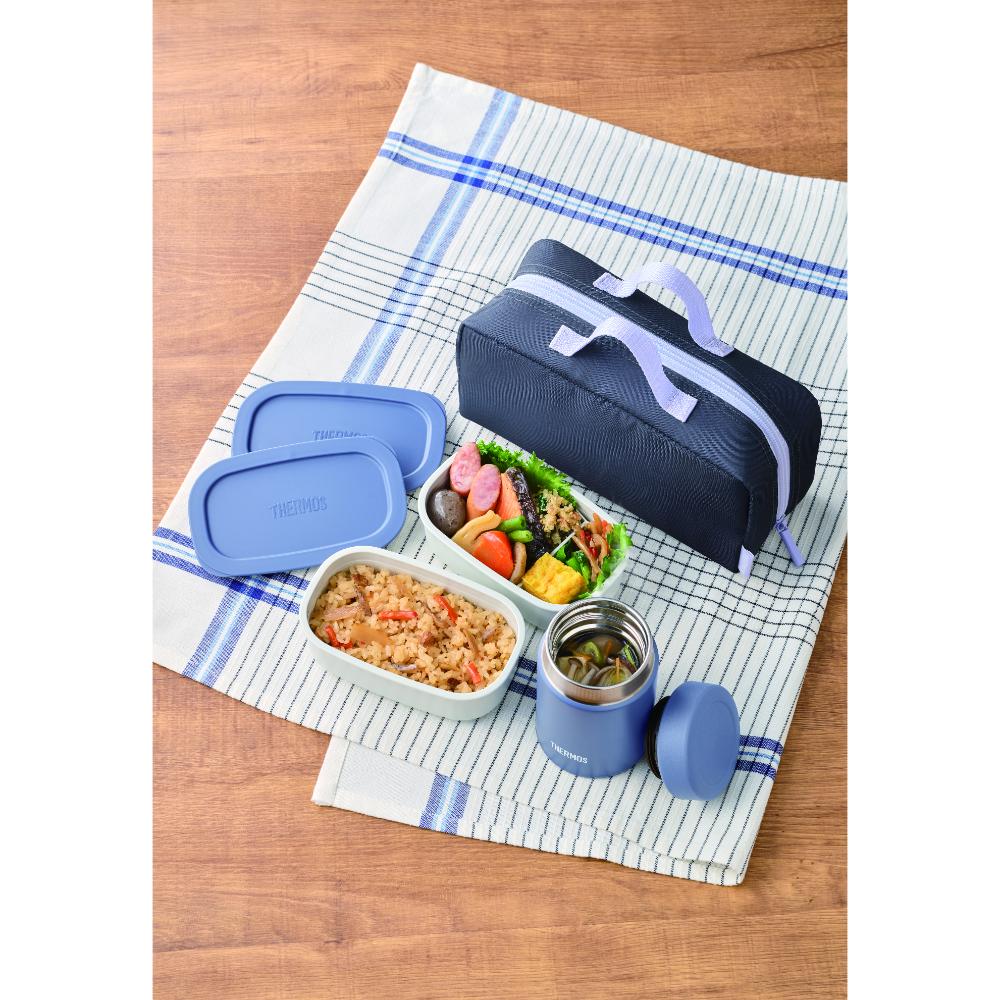 サーモス 真空断熱スープランチセット JEH-800 GNV 【直送品】 返品