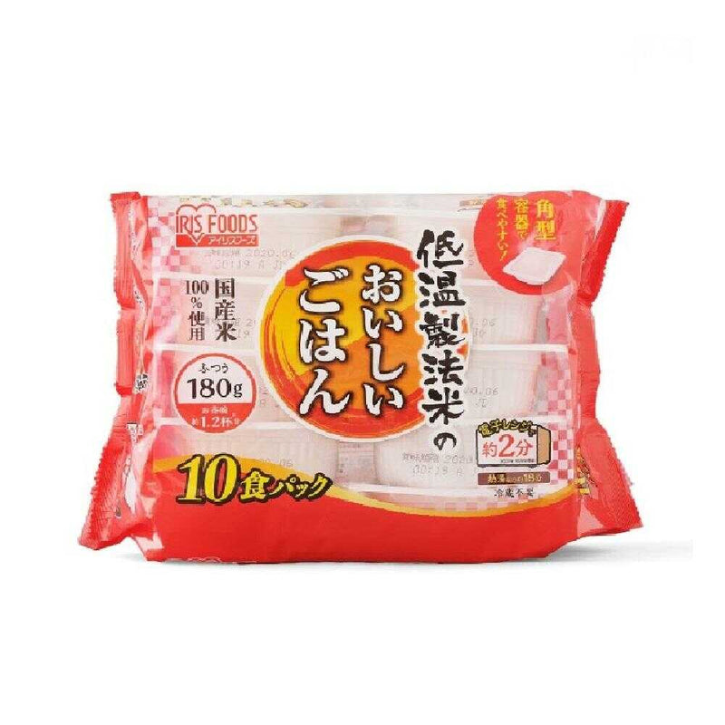 ◆アイリスフーズ 低温製法米のおいしいごはん 180g×10個パック