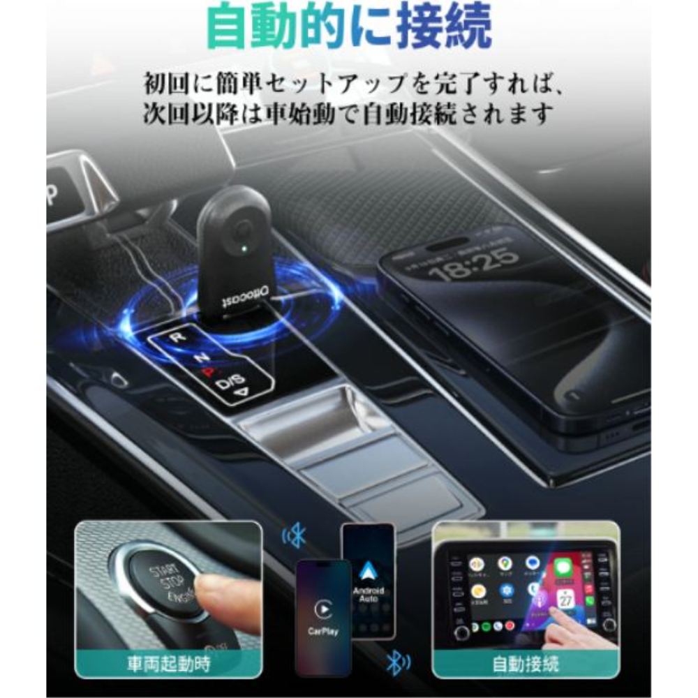 MINI CA505-T OTTOCASTMINIワイヤレス AUTOアダプター 【直送品】 返品