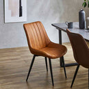 掛け心地抜群シンプルダイニングチェアー 2脚 DCRTY-LBR メーカー直送 ▼返品・キャンセル不可【他商品との同時購入不可】