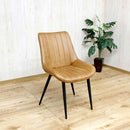 掛け心地抜群シンプルダイニングチェアー 2脚 DCRTY-LBR メーカー直送 ▼返品・キャンセル不可【他商品との同時購入不可】