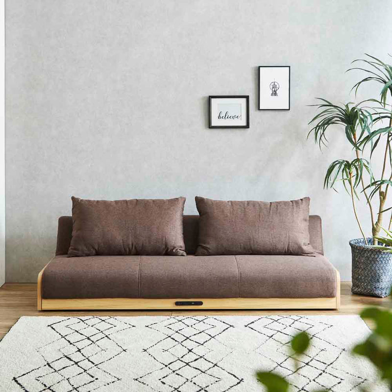 ナチュラルでモダンなソファーベッド SB-BFN メーカー直送 ▼返品・キャンセル不可【他商品との同時購入不可】