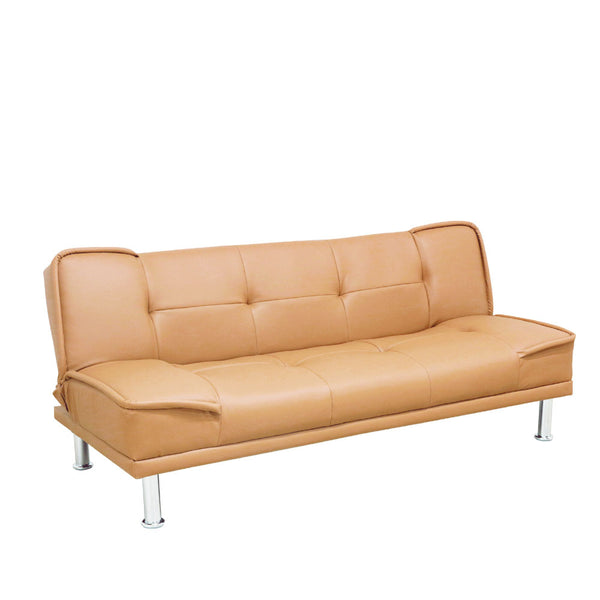 シンプルデザインソファーベッド SB-AB-LBR メーカー直送 ▼返品・キャンセル不可【他商品との同時購入不可】