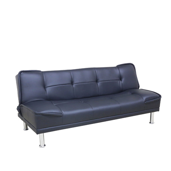 シンプルデザインソファーベッド SB-AB-BK メーカー直送 ▼返品・キャンセル不可【他商品との同時購入不可】