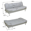 シンプルデザインソファーベッド SB-AB-BK メーカー直送 ▼返品・キャンセル不可【他商品との同時購入不可】