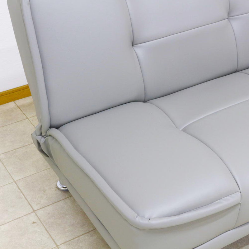 シンプルデザインソファーベッド SB-AB-GY メーカー直送 ▼返品・キャンセル不可【他商品との同時購入不可】