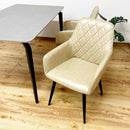 回転式ダイニングチェアー2脚入 DC-CRP-CM メーカー直送 ▼返品・キャンセル不可【他商品との同時購入不可】