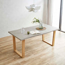 幅160cmのコンクリート調のモダンなデザインダイニングテーブル メーカー直送 ▼返品・キャンセル不可【他商品との同時購入不可】