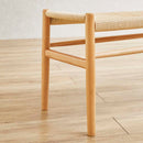 座面ペーパーコードベンチ ナチュラル色 BT-NDK-NA メーカー直送 ▼返品・キャンセル不可【他商品との同時購入不可】