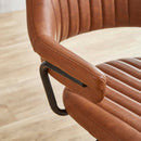 ゆったり座れる肘付バーチェアー ライトブラウン色 CC-IZ メーカー直送 ▼返品・キャンセル不可【他商品との同時購入不可】