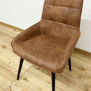 座面とブラックスチール脚 回転チェアー 2脚 DC-RKKA-BR メーカー直送 ▼返品・キャンセル不可【他商品と同時購入不可】