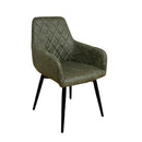 回転式ダイニングチェアー2脚入 DC-CRP-GR メーカー直送 ▼返品・キャンセル不可【他商品との同時購入不可】