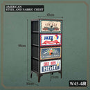 幅45-4段チェスト CH-AMERCN45-4 メーカー直送 ▼返品・キャンセル不可【他商品との同時購入不可】