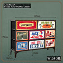 幅103-3段チェスト CH-AMERCN103-3 メーカー直送 ▼返品・キャンセル不可【他商品との同時購入不可】