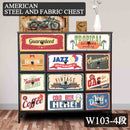 幅103-4段チェスト CH-AMERCN103-4 メーカー直送 ▼返品・キャンセル不可【他商品との同時購入不可】