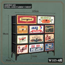 幅103-4段チェスト CH-AMERCN103-4 メーカー直送 ▼返品・キャンセル不可【他商品との同時購入不可】