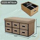 収納付きベンチスツール ST-DRW-76-BE メーカー直送 ▼返品・キャンセル不可【他商品との同時購入不可】