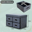 収納付きベンチスツール ST-DRW-60-GY メーカー直送 ▼返品・キャンセル不可【他商品との同時購入不可】