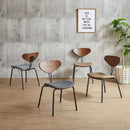 スマートなダイニングチェアー2脚入り DC-NMN-BR メーカー直送 ▼返品・キャンセル不可【他商品との同時購入不可】