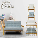 2人掛けペットソファー PSO-EMRA-2P-BL メーカー直送 ▼返品・キャンセル不可【他商品との同時購入不可】