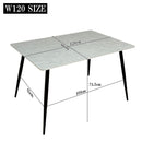 幅120cmセラミックダイニングテーブルDT-MYT-120 メーカー直送 ▼返品・キャンセル不可【他商品との同時購入不可】