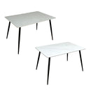 幅120cmセラミックダイニングテーブルDT-MYT-120 メーカー直送 ▼返品・キャンセル不可【他商品との同時購入不可】