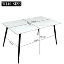 幅140cmセラミックダイニングテーブルDT-MYT-140 メーカー直送 ▼返品・キャンセル不可【他商品との同時購入不可】