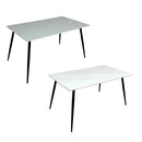 幅140cmセラミックダイニングテーブルDT-MYT-140 メーカー直送 ▼返品・キャンセル不可【他商品との同時購入不可】