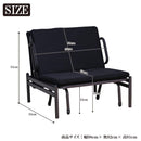 2WAYタイプのパイプソファーベッド PB-RM2 メーカー直送 ▼返品・キャンセル不可【他商品との同時購入不可】