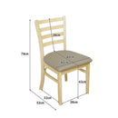 ダイニングチェアー2脚組 DCHAIR-ERN-BR メーカー直送 ▼返品・キャンセル不可【他商品との同時購入不可】