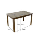 幅120cmダイニング5点セット DC-ERN-5-NA メーカー直送 ▼返品・キャンセル不可【他商品との同時購入不可】