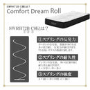 厚み25cmDポケットコイルマットレスCFDM-ROLL-D メーカー直送 ▼返品・キャンセル不可【他商品との同時購入不可】