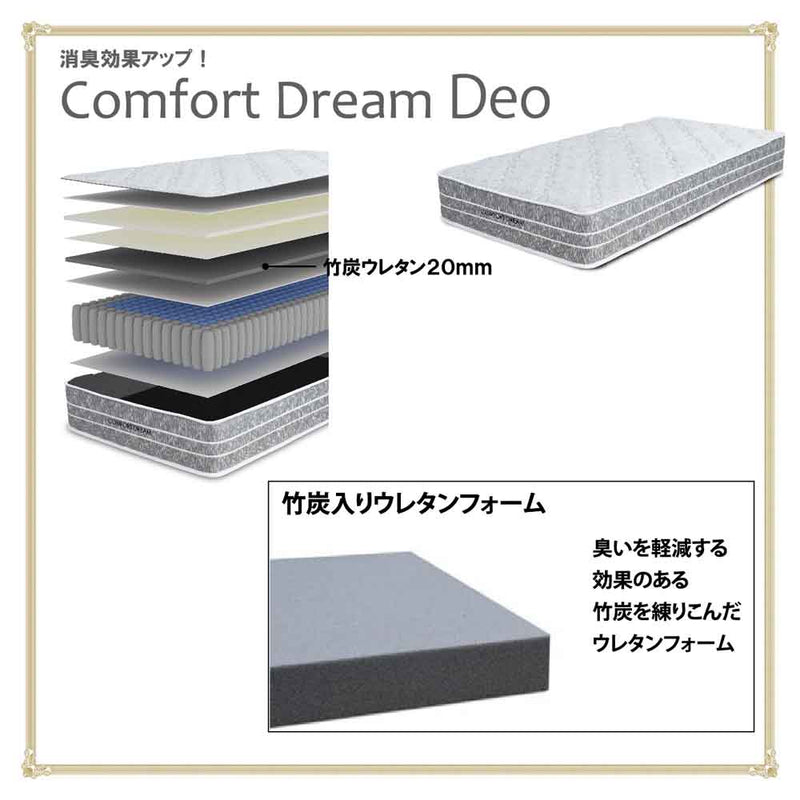 厚み24cmWDポケットコイルマットレスCFDM-Deo-WD メーカー直送 ▼返品・キャンセル不可【他商品との同時購入不可】