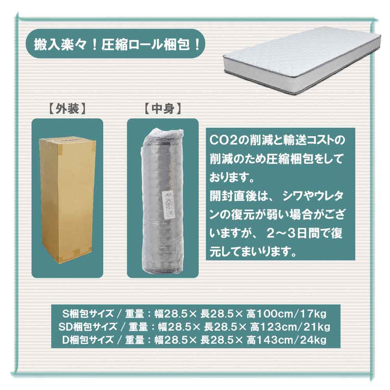 厚み16.5cmDサイズボンネルマットレスRIRIANA-D メーカー直送 ▼返品・キャンセル不可【他商品との同時購入不可】