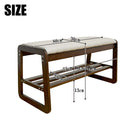 幅80cmシューズベンチBT-SHOE-BENCH-W80-BR メーカー直送 ▼返品・キャンセル不可【他商品との同時購入不可】