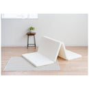 4つ折りマットレス シングル 厚み5センチ アイボリー メーカー直送 ▼返品・キャンセル不可【他商品との同時購入不可】