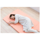 4つ折りマットレス シングル 厚み5センチ オレンジ メーカー直送 ▼返品・キャンセル不可【他商品との同時購入不可】