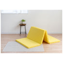 4つ折りマットレス シングル 厚み5センチ イエロー メーカー直送 ▼返品・キャンセル不可【他商品との同時購入不可】