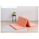 4つ折りマットレス シングル 厚み4センチ オレンジ メーカー直送 ▼返品・キャンセル不可【他商品との同時購入不可】