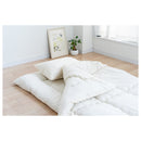 洗える布団3点セット シングル アイボリー メーカー直送 ▼返品・キャンセル不可【他商品との同時購入不可】