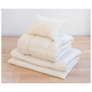 洗える布団3点セット シングル アイボリー メーカー直送 ▼返品・キャンセル不可【他商品との同時購入不可】