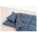 洗える布団3点セット シングル チャコールグレー メーカー直送 ▼返品・キャンセル不可【他商品との同時購入不可】