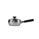 雪平鍋 ガラス蓋付 ステンレス 片手鍋 16cm メーカー直送 ▼返品・キャンセル不可【他商品との同時購入不可】