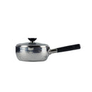 雪平鍋 ガラス蓋付 ステンレス 片手鍋 18cm メーカー直送 ▼返品・キャンセル不可【他商品との同時購入不可】